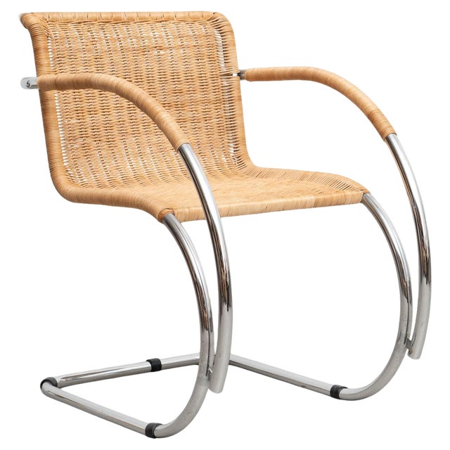 Bauhaus Weissenhof MR20 Armchair attributed to Ludwig Mies Van Der Rohe, 1970s For Sale
