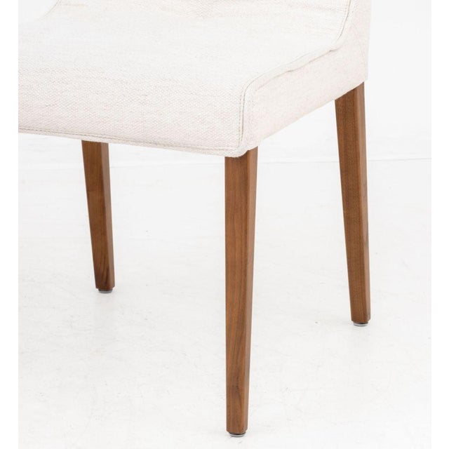 Wittmann Pair of Wittmann "Leslie" White Upholstered Side Chairs For Sale - Image 4 of 8