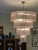 Large Pink Murano Glass Chandelier For Sale - Image 7 of 9