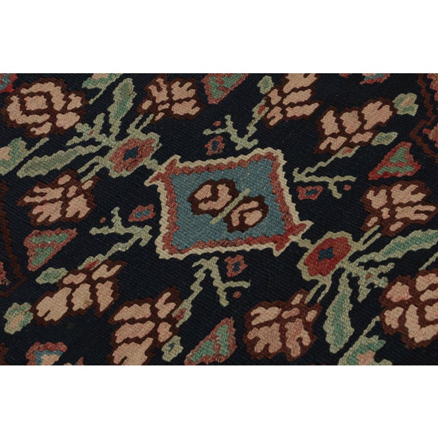 Rug & Kilim’s Afghan Tribal Kilim With Medallions and Geometric Floral Patterns For Sale In New York - Image 6 of 7