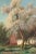 Cottage Behind Blossoming Trees, 1941, Oil Painting on Canvas, Framed For Sale - Image 4 of 7