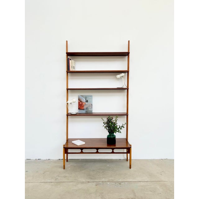 Modular Teak and Beech Wall System attributed to William Watting for Scanflex, Denmark, 1960s For Sale - Image 6 of 17