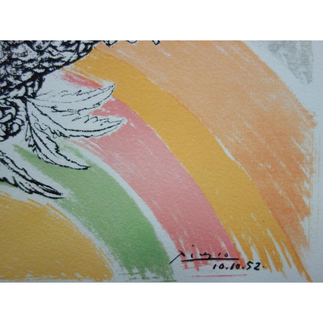 Modern Pablo Picasso, Dove with a Rainbow, Signed Lithograph For Sale - Image 3 of 6