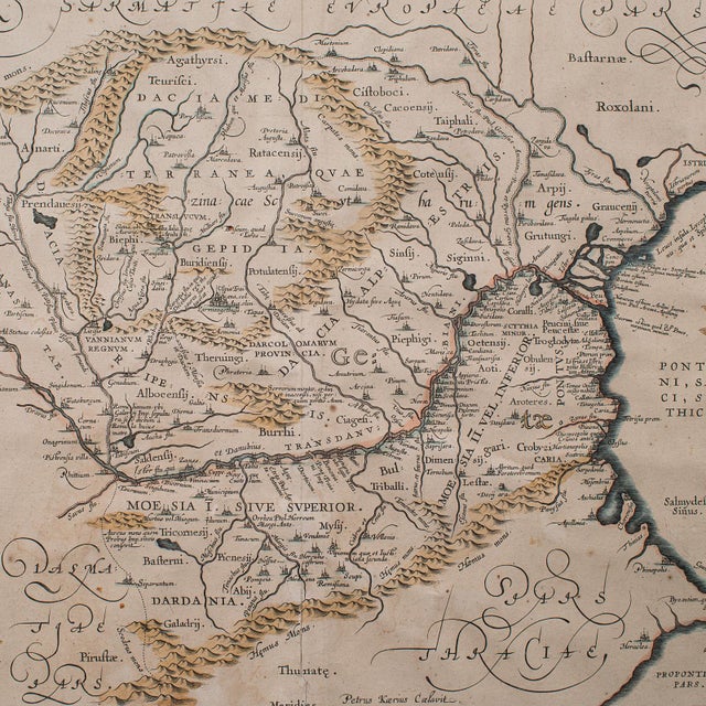 Wood Antique Cartographer's Serving Tray, English, Platter, European Map, Edwardian For Sale - Image 7 of 10