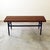 Brown Vintage Bench with Wooden Slats on Metal Structure, 1960s For Sale - Image 8 of 8