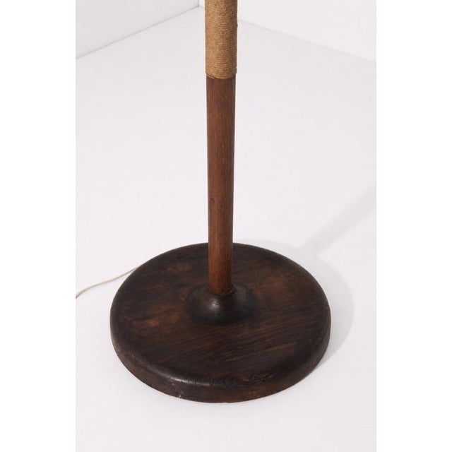 Italian Art Deco Three-Light Rope Ornament Floor Lamp, 1940 For Sale - Image 4 of 8