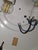 Silver Vintage Flat Ceiling Lamp with Clear Curved Frosted Glass Shade on Chrome-Plated Metal Mount from Hustadt-Leuchten, 1970s For Sale - Image 8 of 10
