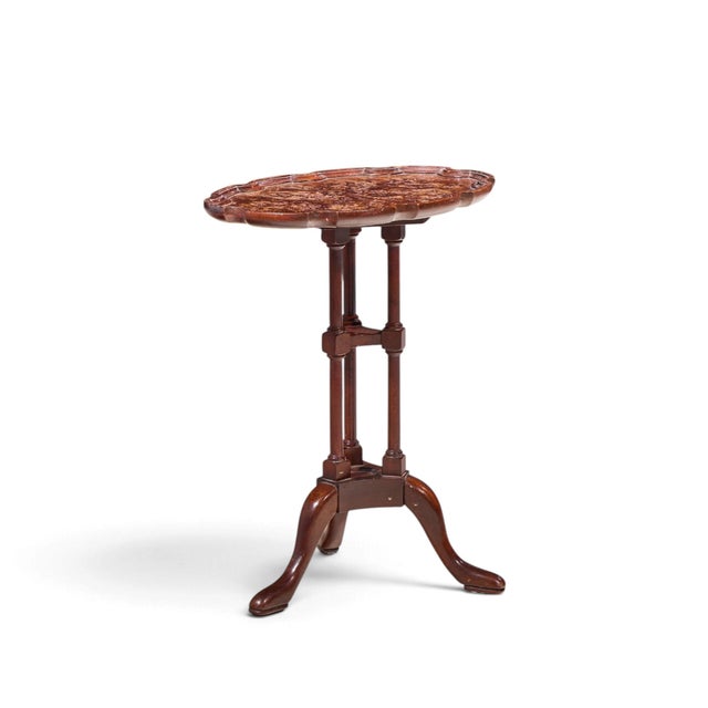 Queen Anne Baker Furniture Historic Charleston Queen Anne Mahogany Side End Table For Sale - Image 3 of 10