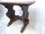This Italian solid walnut renaissance style table measures 22.5"H x 26"L x 16"D
