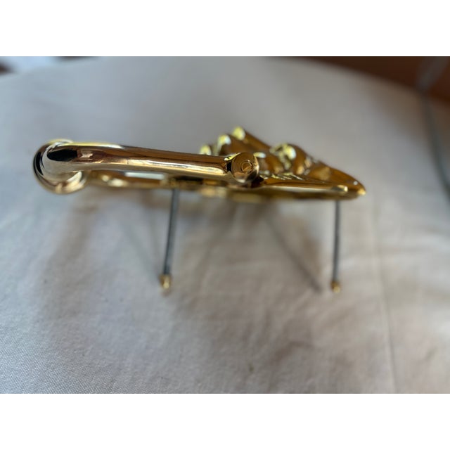 Large Solid Brass Lion Head Door Knocker — Georgian Style For Sale - Image 4 of 6