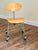 VNT 90’s Space Age Signed Joey Manic Postmodern Industrial Sculptural Rolling Chair For Sale - Image 10 of 12