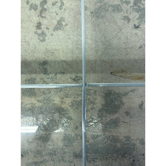 Paul Mayen Aluminum and Glass Top Coffee or Cocktail Table for Habitat, 1970s For Sale - Image 12 of 12