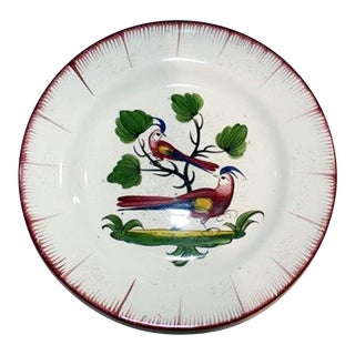 French Faience Ironstone Plate For Sale