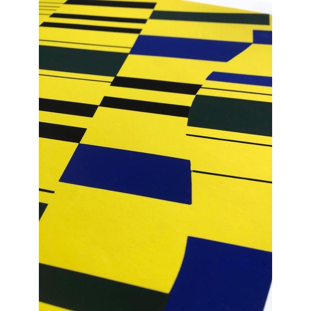 Contemporary Günter Fruhtrunk, Blue Particles, 1971, Silkscreen For Sale - Image 3 of 7