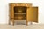 Imperial Furniture Regency Chinoiserie Gold Lacquered Hand Painted Demilune Console or Bar Cabinet, Circa 1940s For Sale - Image 10 of 14