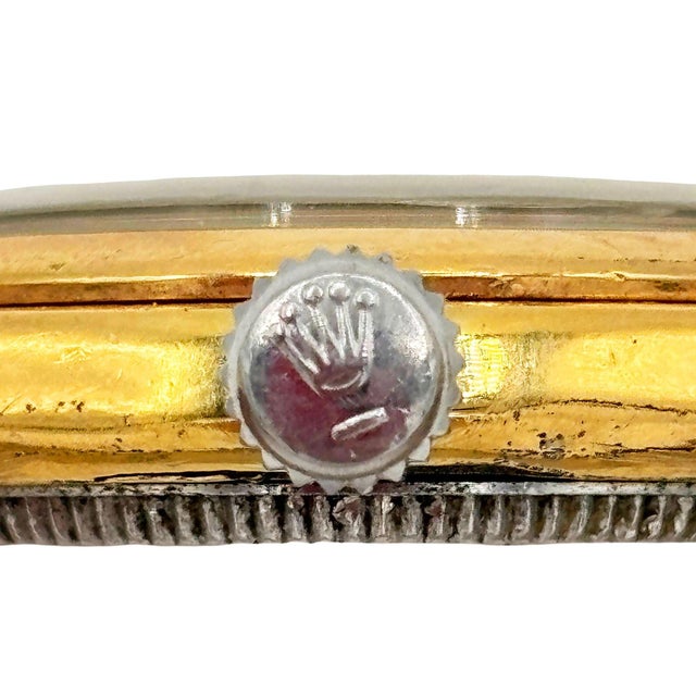 1947 Rolex Oyster Bubbleback “Elegante” Gold-Plated Wristwatch W California Dial For Sale - Image 10 of 10