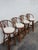 Late 20th Century Hollywood Regency Bamboo Rattan Swivel Barstools a Set of Four 6367 For Sale - Image 5 of 18