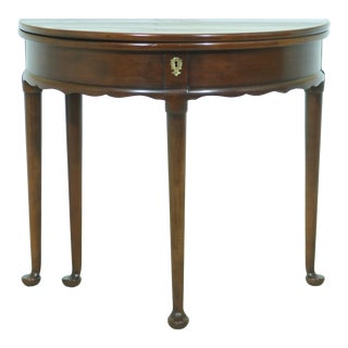 Statton Old Towne Cherry Flip Top Hall Table For Sale