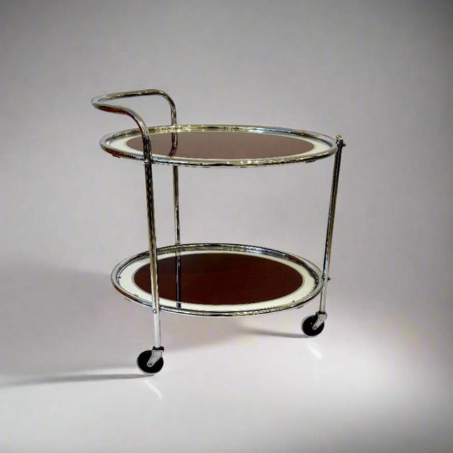 1930s Art Deco Period Two Tier Serving Cart France For Sale - Image 11 of 18