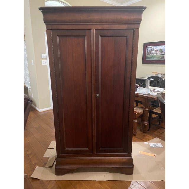 1990s National Mt Airy Wood Armoire Chairish