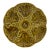 1950s French Gien Majolica Olive Green Oyster Plate For Sale