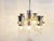 1970s Vintage Italian Glass and Chrome Chandelier, 1970s For Sale - Image 5 of 13