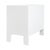 Contemporary Matthew Izzo Home Andre Fluted Detail Matte White Lacquer Two Drawer Side Table With Brass Hardware For Sale - Image 3 of 5