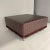 Contemporary Modern Moroccan Embossed Leather Ottoman, Usa For Sale - Image 3 of 9