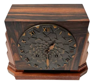 Art Deco Amsterdamse School Mantel Clock by Mundiklok, 1920s