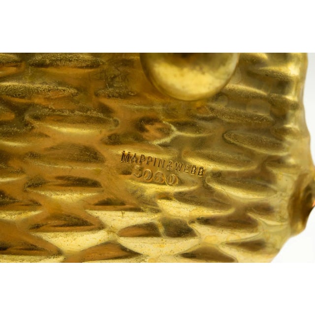 Mappin and Webb Gilt Silver Plate Floral Leaf Design Grape Holder Stand For Sale In Miami - Image 6 of 7