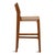 Contemporary Coastal Modern Teak & Woven Seat Outdoor Bar Stool For Sale - Image 3 of 5