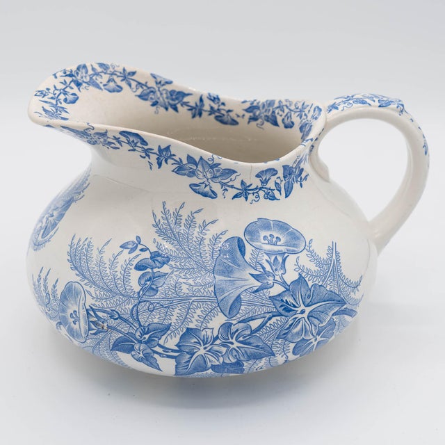 Antique French Country Style Water Jug or Ewer from FF Pexonne, Liseron, 1890s For Sale - Image 18 of 18