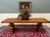 Antique French Country Farm Dining Table Farmhouse Trestle Base Honey Oak For Sale - Image 4 of 17