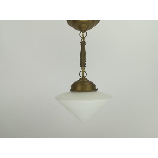Art Deco Dwelling Ceiling Light, 1920s, Set of 2 For Sale - Image 6 of 10