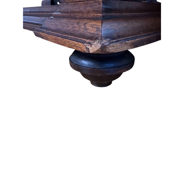 Fine German Renaissance Revival Walnut Console Table With Inlaid Marquetry and Provenance-Inscribed Rouge Marble TopCirca 1875–1890 For Sale - Image 6 of 18