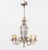 Baroque Dutch Baroque Style Pewter and Brass Chandelier For Sale - Image 3 of 9