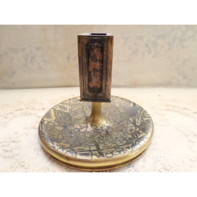 1900 - 1909 Tiffany Gold Gilt Favrile Art Glass Cigarette Ashtray Match Holder For Sale - Image 5 of 14