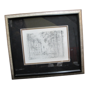 Michele Cascella Italy Limited Edition Signed Framed City Landscape Etching