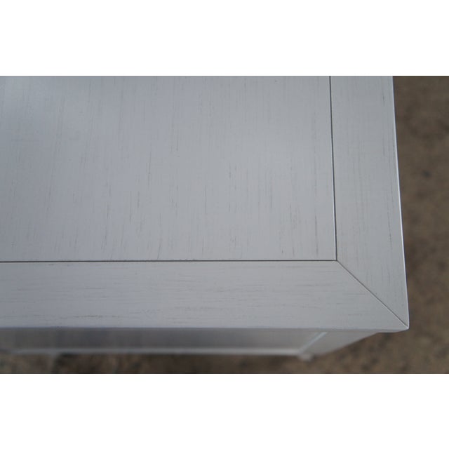 Late 20th Century Pair of Tobi Fairley for Woodbridge Petite Sarah Carrara Bedside Chests Nightstands For Sale - Image 10 of 12