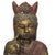 Early 20th Century Asian Polychrome Seated Bodhisattva Sculpture on Lotus Base 23" For Sale - Image 5 of 17