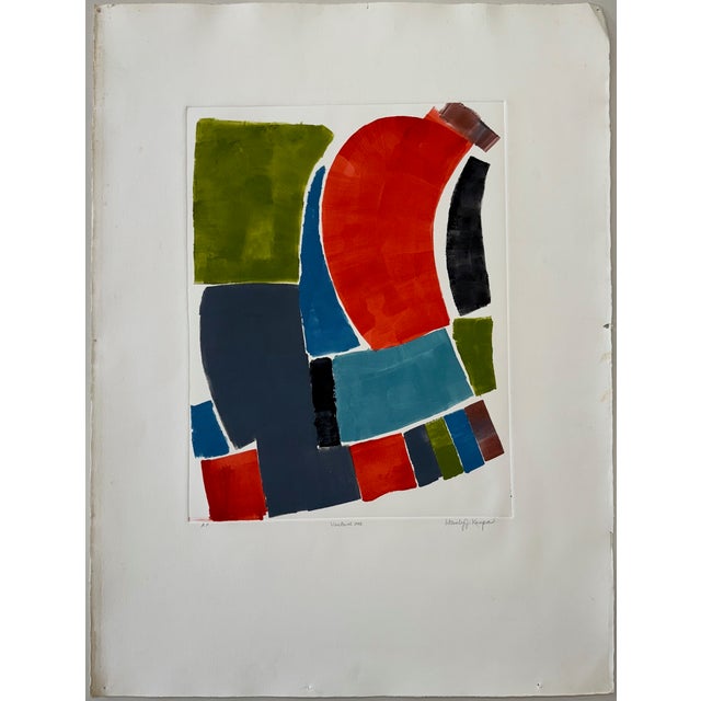 Artist: Stanley J. Krupa Title: "Venture One" Year: 20th Century Medium: Artist’s Proof (A.P.) - Original Silkscreen on...