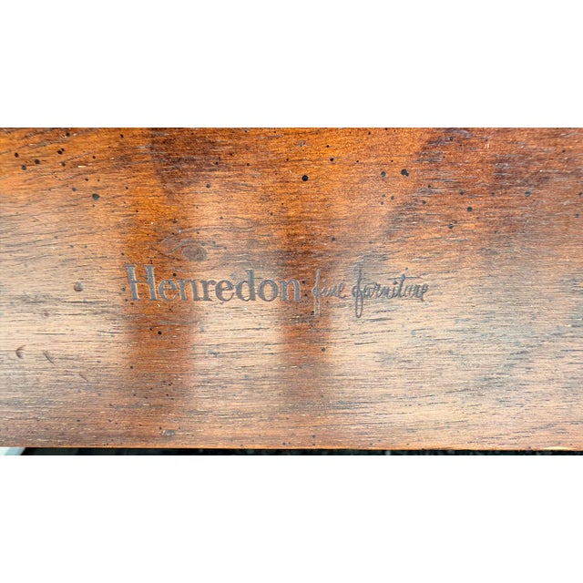 Pair of Henredon Campaign Style Walnut Twin Headboards With Brass Accents For Sale - Image 12 of 12