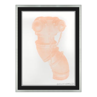 1970 Unit (Hydrant) (f.107) Pop Art Peach Lithograph Robert Rauschenberg For Sale