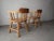 Early 20th Century Pair of Antique Craftsman Wood Barrel Arm Chairs For Sale - Image 5 of 9