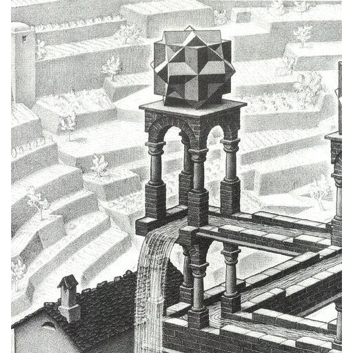 Contemporary M.c. Escher Waterfall For Sale - Image 3 of 4