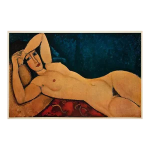 1940s After Amedeo Modigliani "Reclining Nude With Raised Arms", First Edition Swiss Lithograph