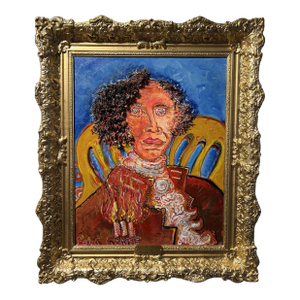 Original Painting on Canvas, "Fiery George Washington" by Serg Graff, Coa