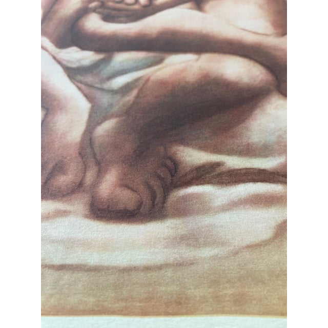 Paper Two Nudes Lithograph, Signed Limited Edition, 1946, Mid-Century Modern For Sale - Image 7 of 18