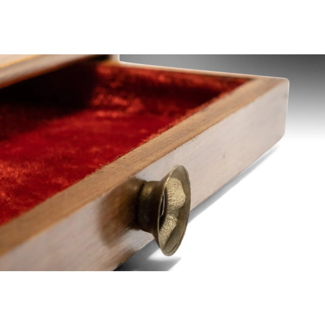 Vintage Table Top Apothecary Scale in Walnut & Brass, circa 1940s For Sale In Orlando - Image 6 of 10