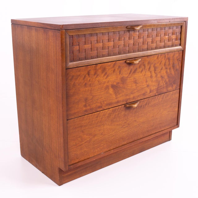 Mid Century Lane Perception Formica 3 Drawer Dresser Chest Chairish